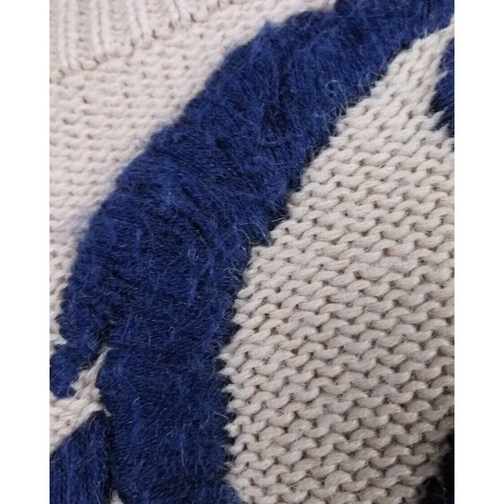 INDIGO RED Lux Industrial Linen Knit Sweater Shirt MEN XL Embroidered logo - Picture 5 of 12